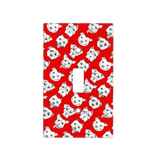 Pittie Pittie Please Dog Drawing Pattern Light Switch Cover