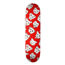 "Pittie Pittie Please!" Dog Drawing Pattern Skateboard