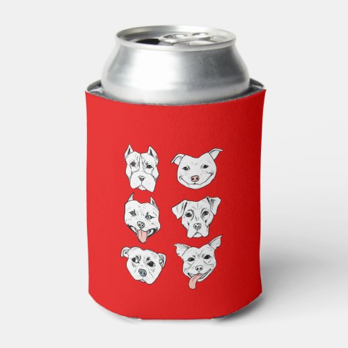 Pittie Pittie Please Pit Bull Dog Faces Can Cooler