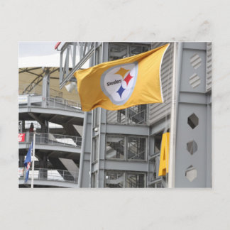 pittsburg steelers flag postcard