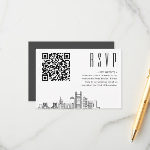 Pittsburg Wedding Deco Style   Event RSVP Enclosure Card
