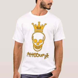 Pittsburgh 412 Skull Shirt - Black and Gold