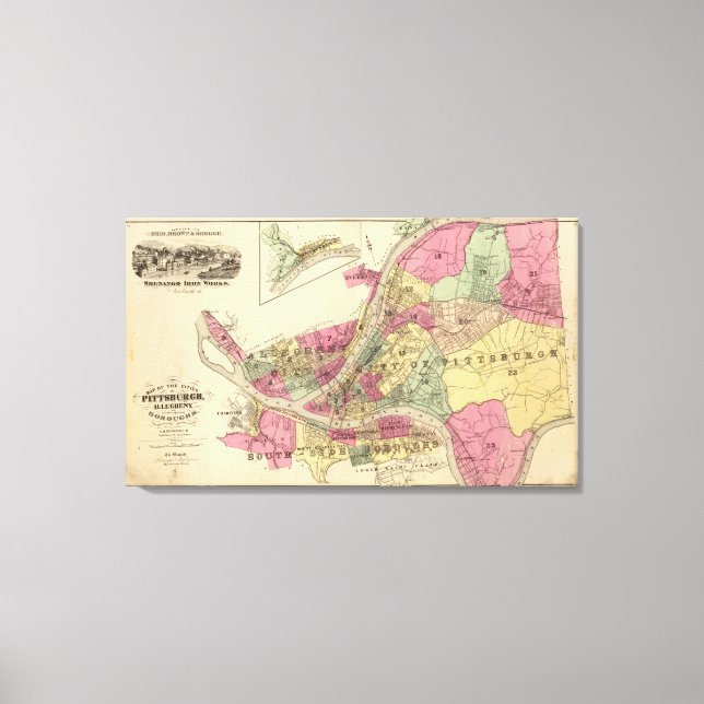 Pittsburgh, Allegheny Canvas Print (Front)