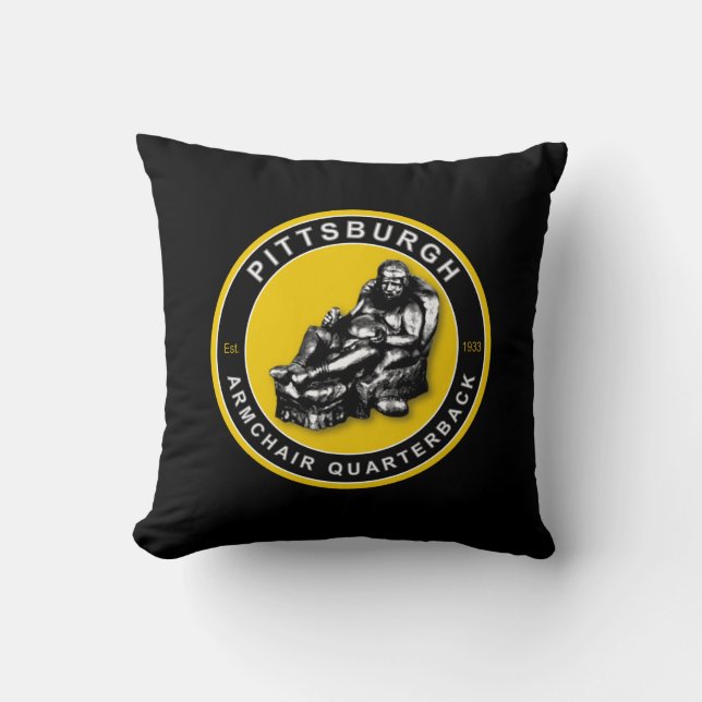 Pittsburgh American MoJo Football Pillow (Front)
