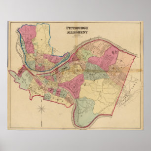 Pittsburgh and Allegheny Poster