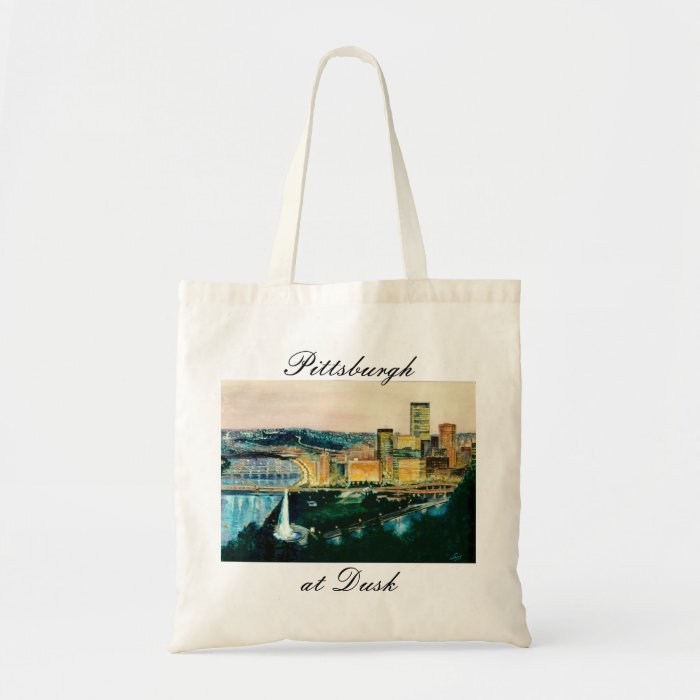 Pittsburgh at Dusk Tote Tote Bags