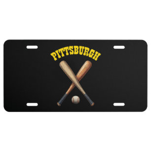 Pittsburgh Baseball License Plate