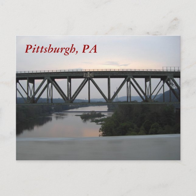 Pittsburgh Bridge Postcard (Front)