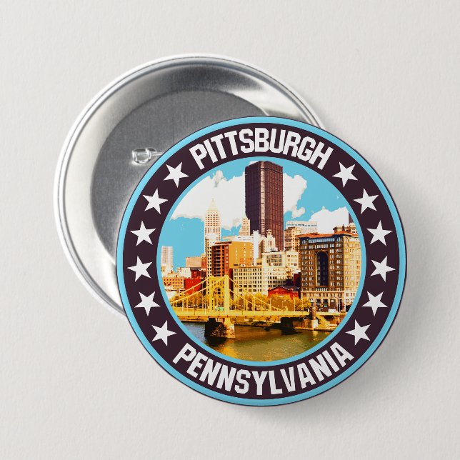 Pittsburgh Button (Front & Back)