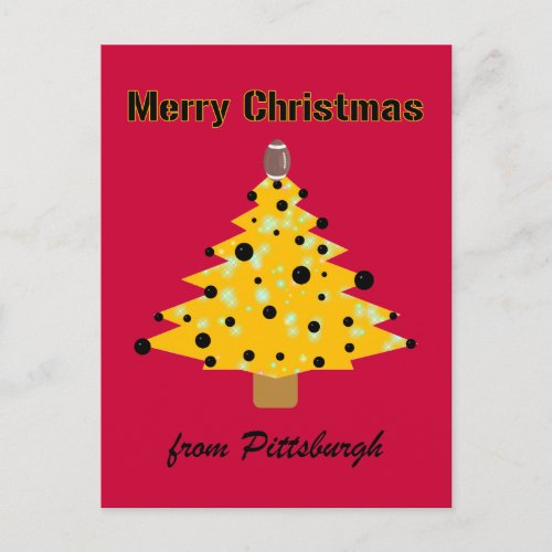 Pittsburgh Christmas Holiday Postcard