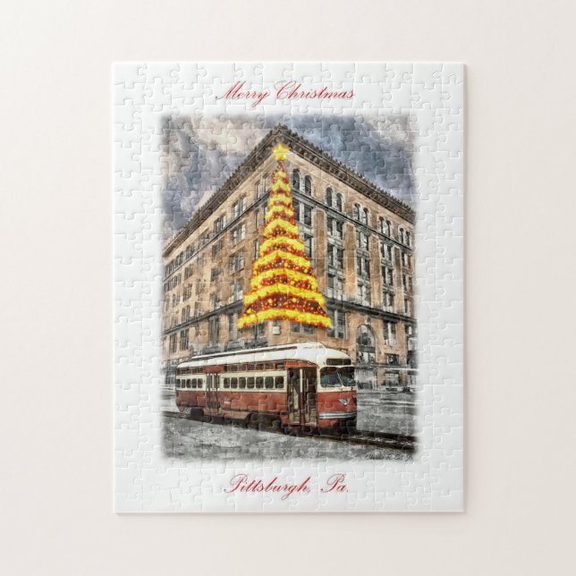 "Pittsburgh Christmas Memories" Puzzle (Vertical)