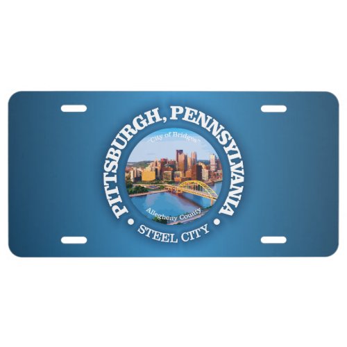 Pittsburgh cities license plate
