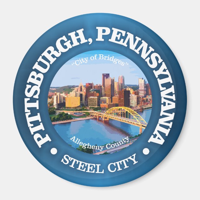 Pittsburgh (cities) magnet (Front)