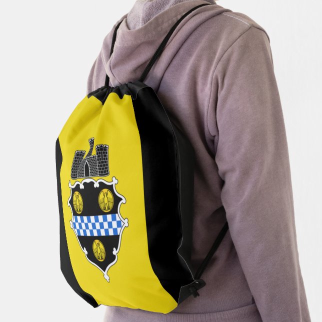 Pittsburgh city flag drawstring bag (Insitu)