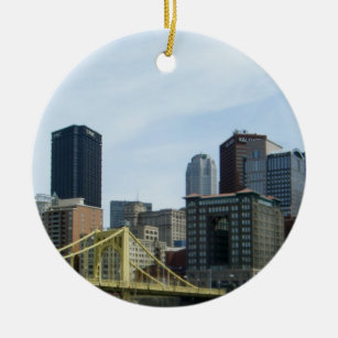 Pittsburgh city of bridges ornament