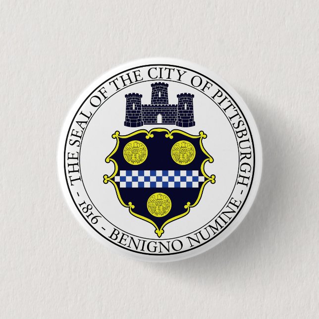 Pittsburgh city seal button (Front)