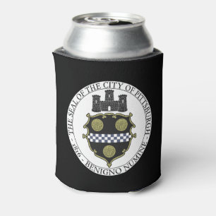 Pittsburgh city seal can cooler