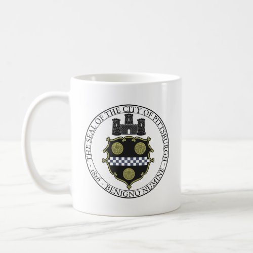 Pittsburgh city seal coffee mug