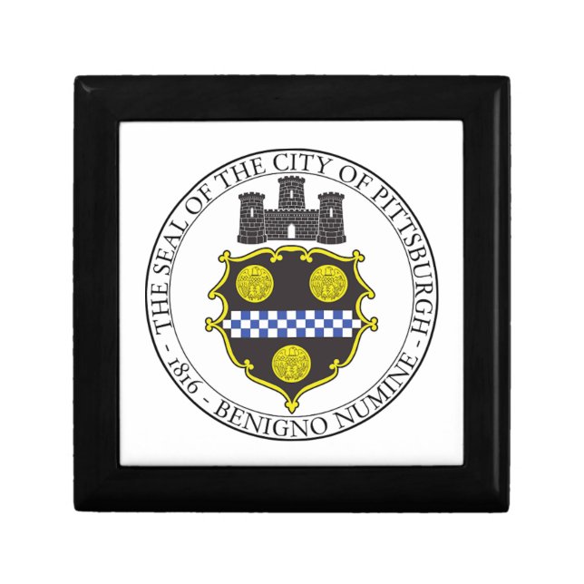 Pittsburgh City Seal Jewelry Box (Front)