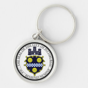 Pittsburgh city seal keychain