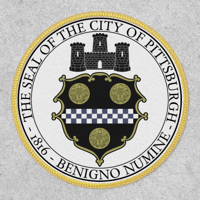 Pittsburgh city seal patch (Front)