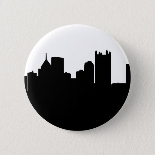 Pittsburgh City Skyline Button