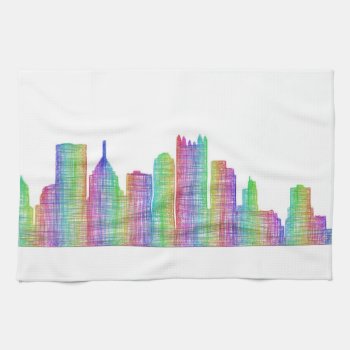 Pittsburgh City Skyline Towel by ZYDDesign at Zazzle