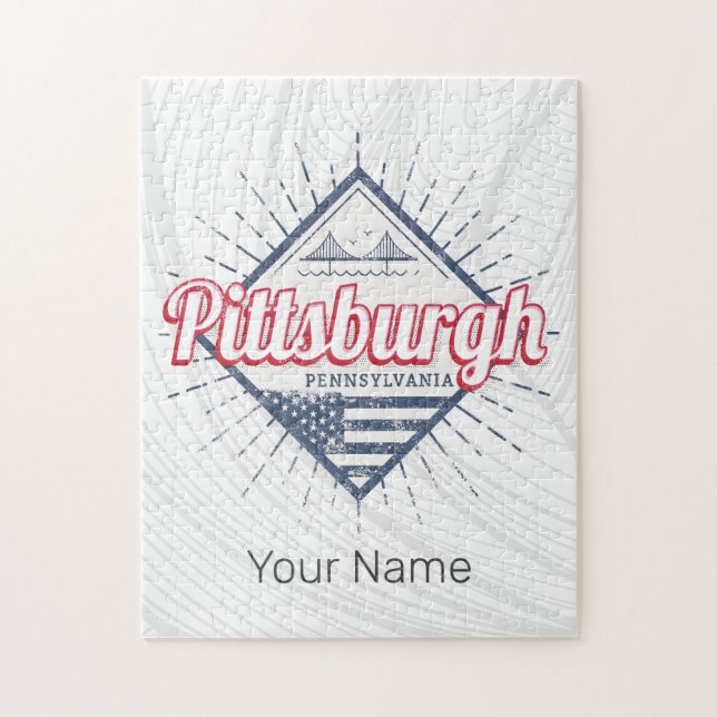 Pittsburgh City United States Pennsylvania USA Jigsaw Puzzle (Vertical)