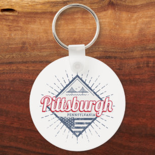 Pittsburgh City United States Pennsylvania USA Keychain