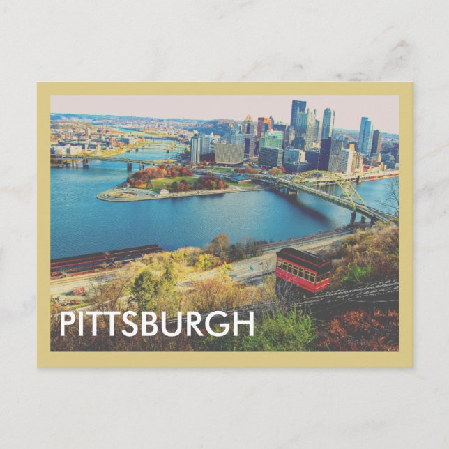 Pittsburgh Cityscape Postcard (Front)