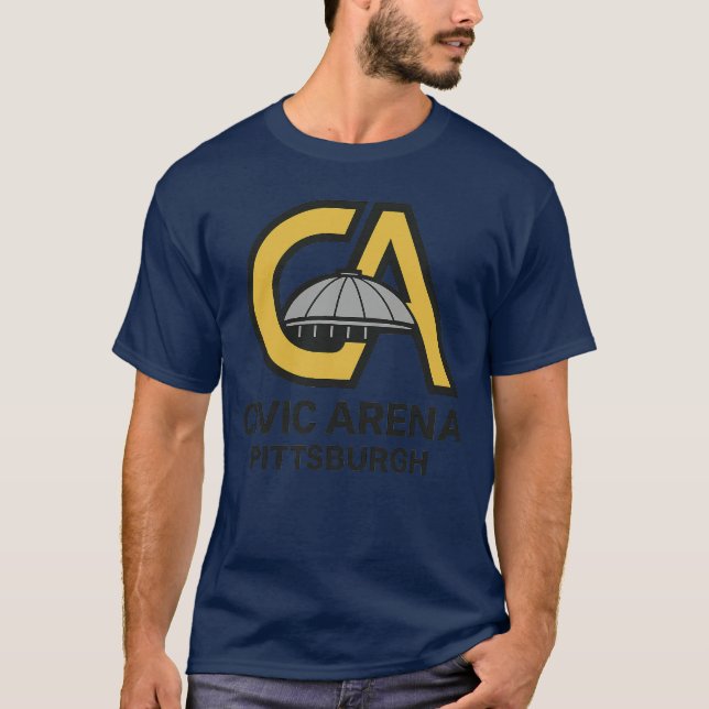 Pittsburgh Civic Arena Tribute Design T-Shirt (Front)
