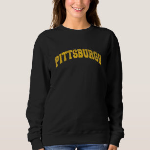 Pittsburgh Classic Athletic Sports Distressed Sweatshirt