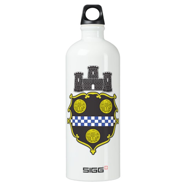 Pittsburgh Coat of Arms Aluminum Water Bottle (Front)