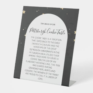 PITTSBURGH COOKIE TABLE SIGN WEDDING