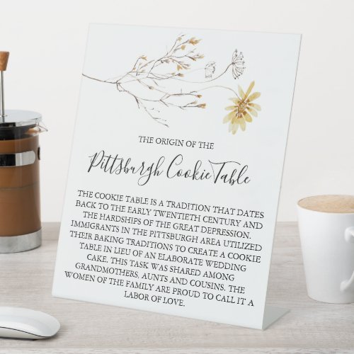 PITTSBURGH COOKIE TABLE SIGN WEDDING