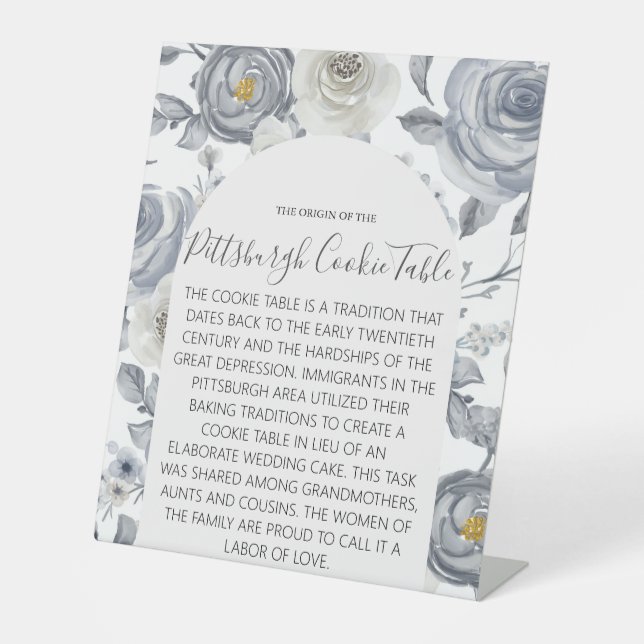 PITTSBURGH COOKIE TABLE SIGN WEDDING (Front)