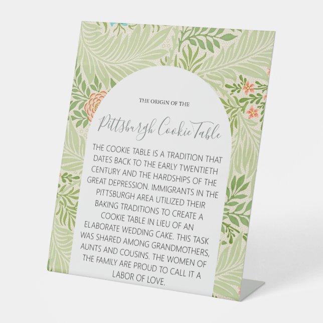 PITTSBURGH COOKIE TABLE SIGN WEDDING (Front)