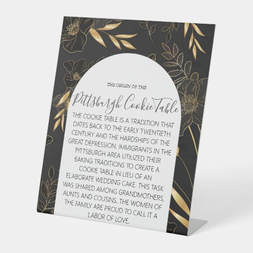 PITTSBURGH COOKIE TABLE SIGN WEDDING