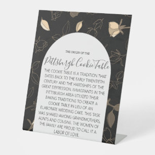 PITTSBURGH COOKIE TABLE SIGN WEDDING