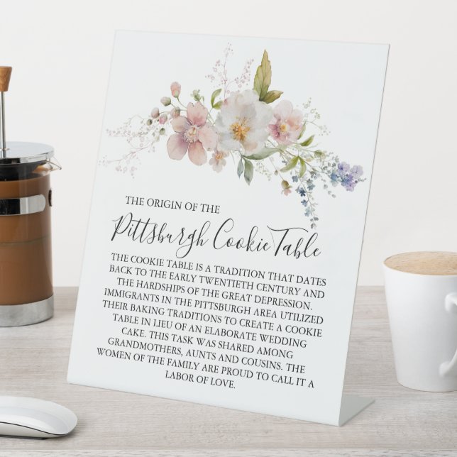 PITTSBURGH COOKIE TABLE SIGN WEDDING (In SItu)