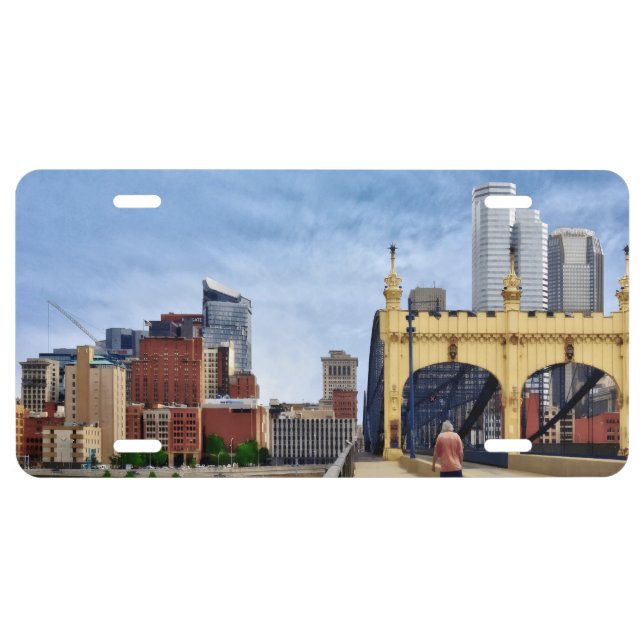 Pittsburgh - Crossing the Smithfield Street Bridge License Plate (Front)