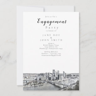 Pittsburgh Engagement Party Invitation