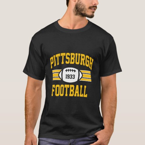 Pittsburgh Football Athletic Vintage Sports Team F T_Shirt