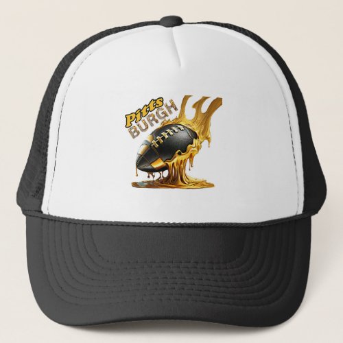 Pittsburgh Football Fans _ Molten Steel Trucker Hat