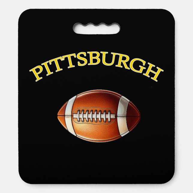 Pittsburgh Football Seat Cushion (Front Vertical)