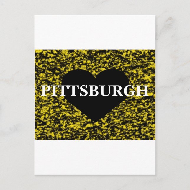 Pittsburgh Heart Postcard (Front)