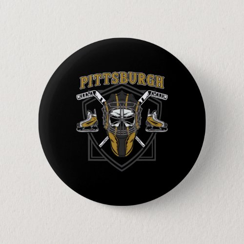 Pittsburgh Icehockey Hockey  Button