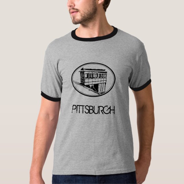 Pittsburgh Incline Grey T-Shirt (Front)