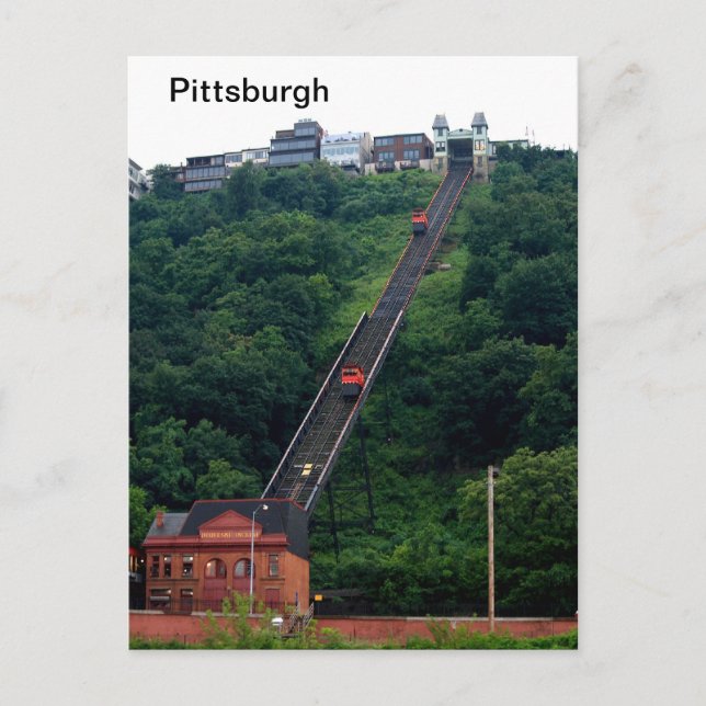 -Pittsburgh-Incline-Photo Postcards (Front)