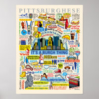 Pittsburgh Language Fun Pittsburghese Artwork